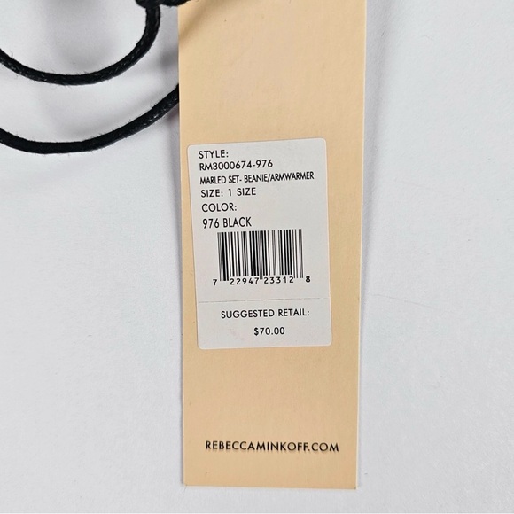 Rebecca Minkoff Charcoal and Black Knit Fingerless Gloves - Picture 3 of 10